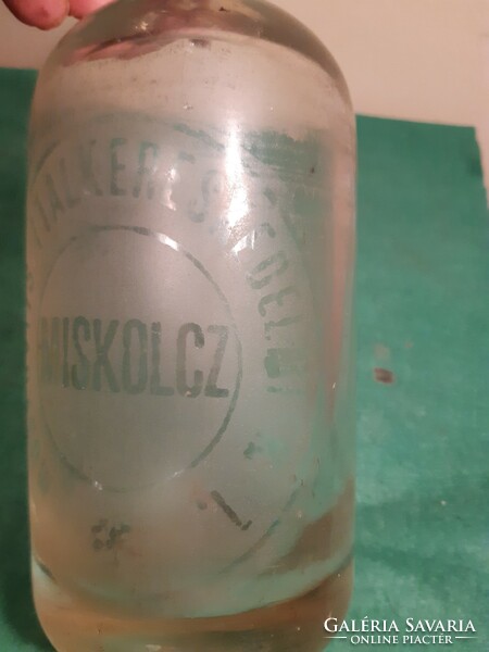Old soda bottle with Miskolcz inscription