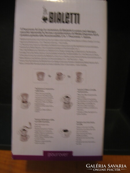 Bialetti porcelán tölcséres, szűrős, csepegtetős kávéfőző nem használt
