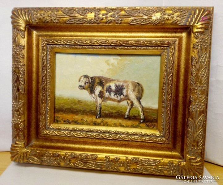 Portrait of the King of Bocik is a modern realistic style painting framed on a board