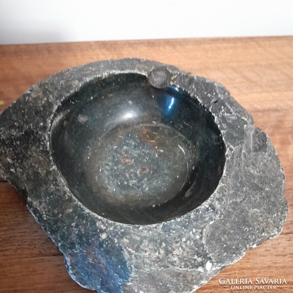 Lighter set copper granite ashtray antique