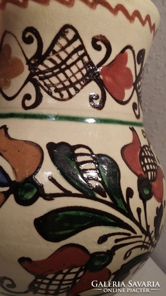 Beautiful Korund wine jug, pitcher, imre Máthé