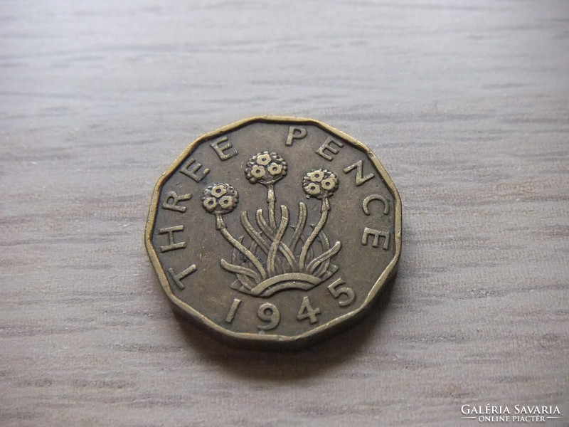 3 Penny 1945 England