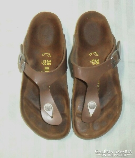 Birkenstock gizeh toe-marking slippers, original birkenstock insole size 36.