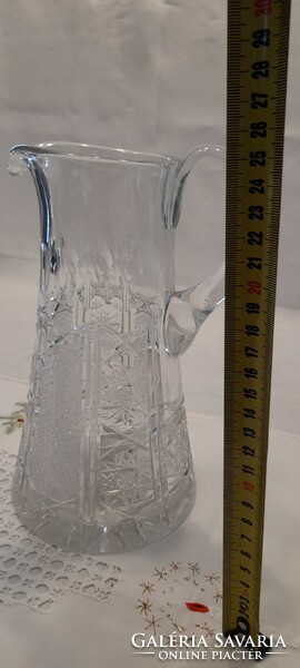 Beautiful lead crystal water, lemonade, pitcher 25 cm