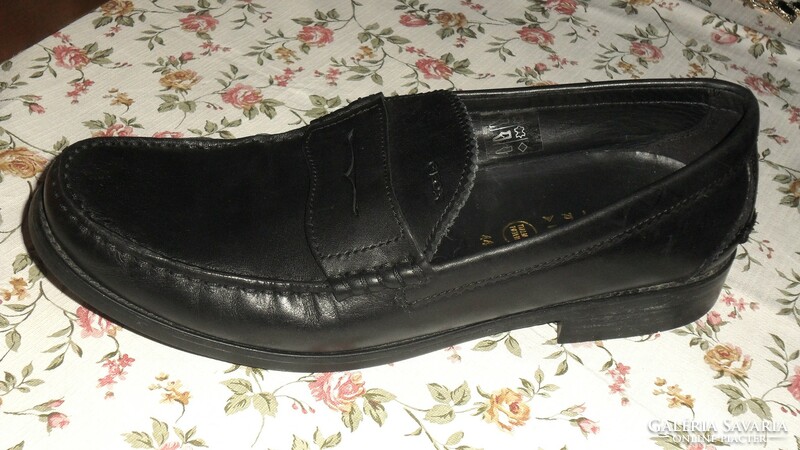 Geox respira moccasin 'damon' black excellent men's leather shoes size 44.