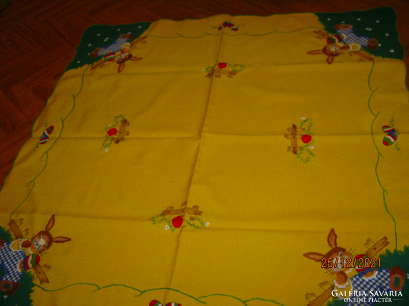 Retro bunny Easter tablecloth 84 cm x 84 cm