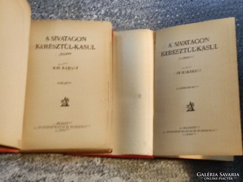 May Károly - A sivatagon keresztül-kasul 1-2. kötet.