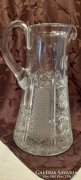 Beautiful lead crystal water, lemonade, pitcher 25 cm