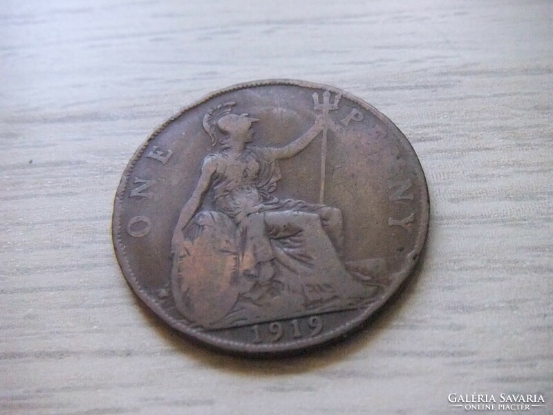 1 Penny 1919 England