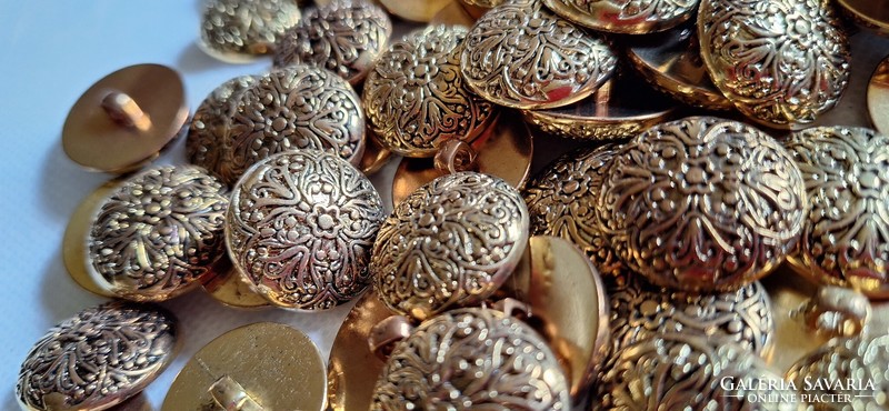 Vintage bronze duck button pack