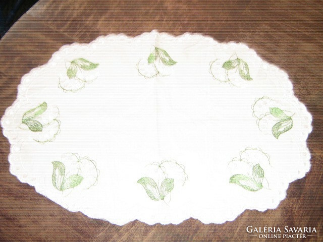 Cute spring tablecloth with marigolds