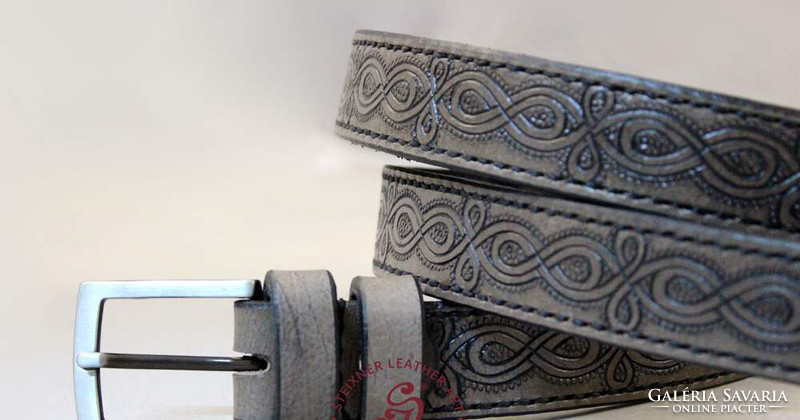 Engraved belt with Bocskai pattern