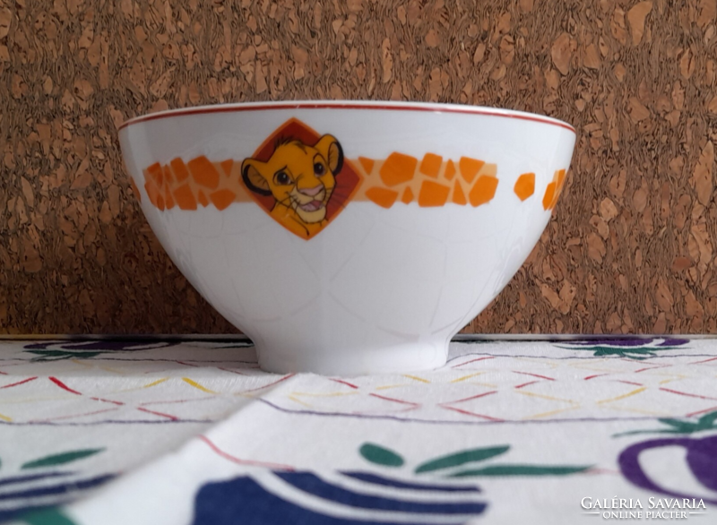 Disney gyermek porcelán műzlis tál  - Oroszlánkirály -
