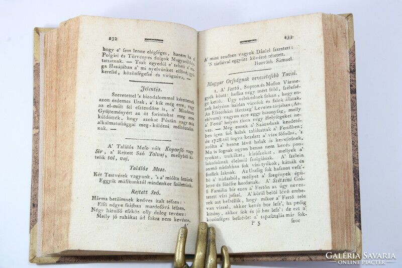 1790 - Komárom - a collection of everything - one of the first magazines in Hungarian!