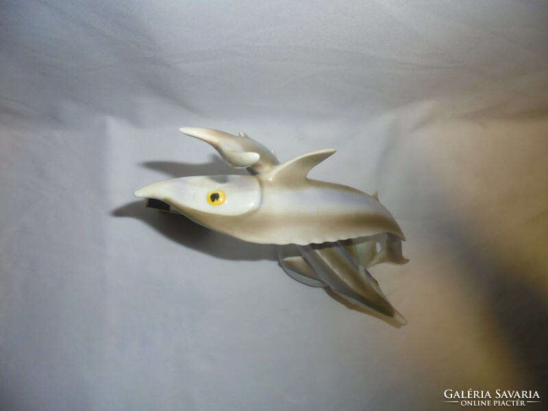 Old Raven House fish figurine, nipp - 23 cm