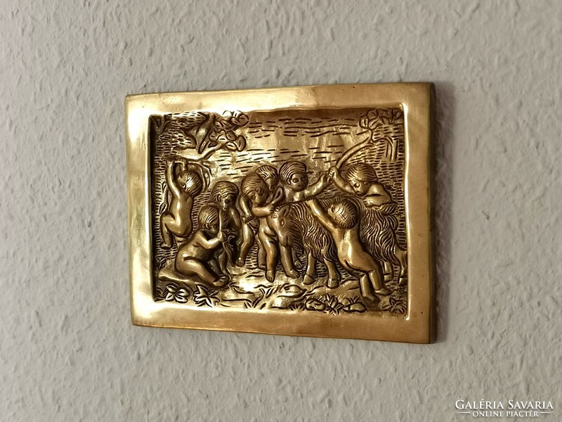 The Sacrifice of the Ram with the Golden Fleece - solid copper mural