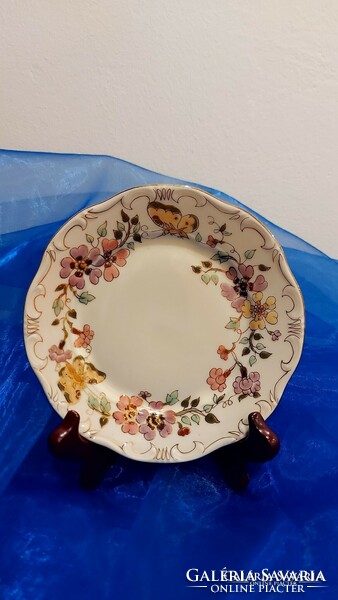 Zsolnay butterfly pattern, porcelain cake plate