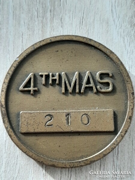 4 TH MAS bronz érme sorszámozott
