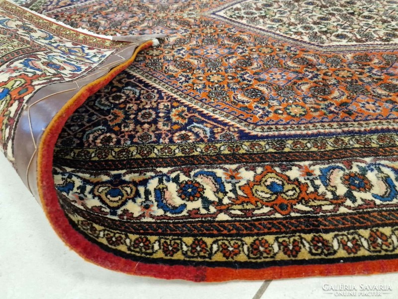 Álomszép iráni bidjar 122x196 dupla csomós gyapjú perzsa szőnyeg MZ223
