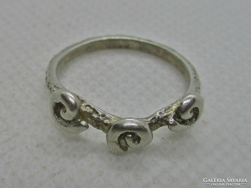 Gyönyörű régi magyar kézműves   ezüstgyűrű