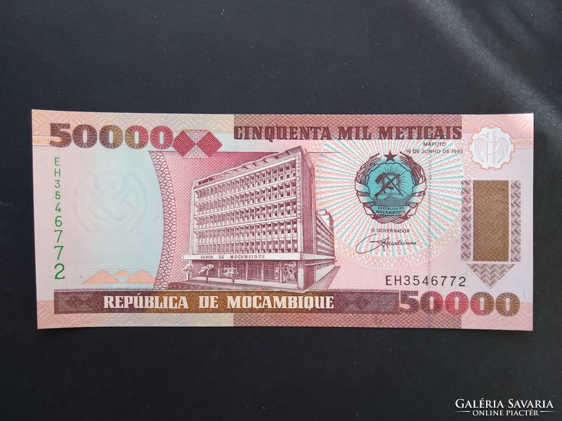 Mozambique 50000 meticais 1993 unc