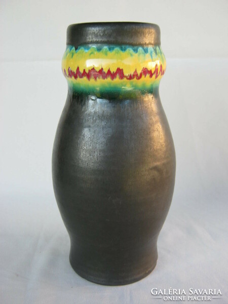 Iparművész kerámia retro váza 25 cm