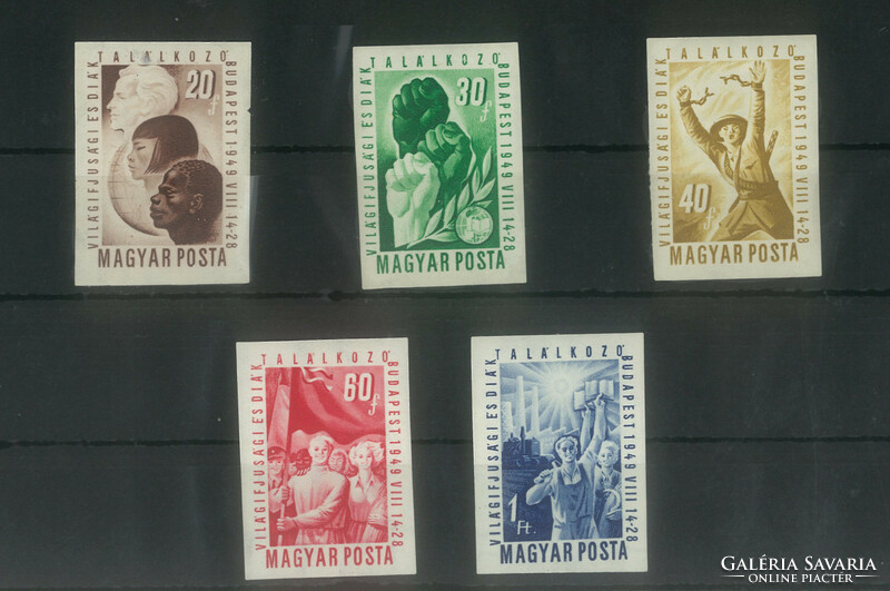 1949. VIT I. Budapesti Világifjúsági és Diáktalálkozó - Vágott Postatiszta sor