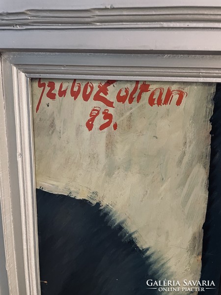 Angyalföldi Szabó Zoltán (1929-2014) 133 x 108 cm EREDETI olajfestménye