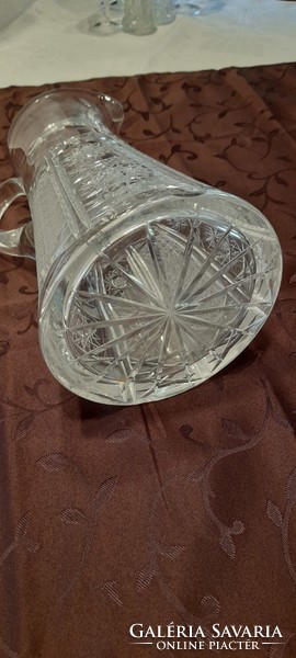 Beautiful lead crystal water, lemonade, pitcher 25 cm