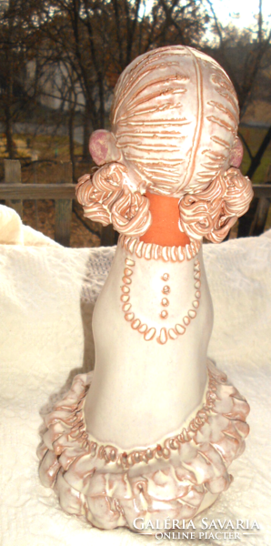 György Ujpál ceramic girl figure.