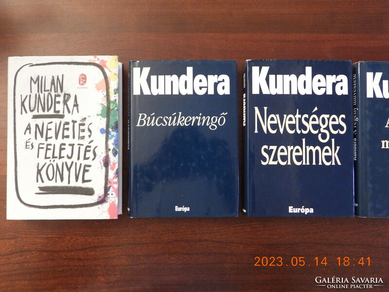 Milan Kundera kötetek