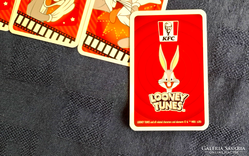 Régi KFC-s Looney Tunes kártyajáték