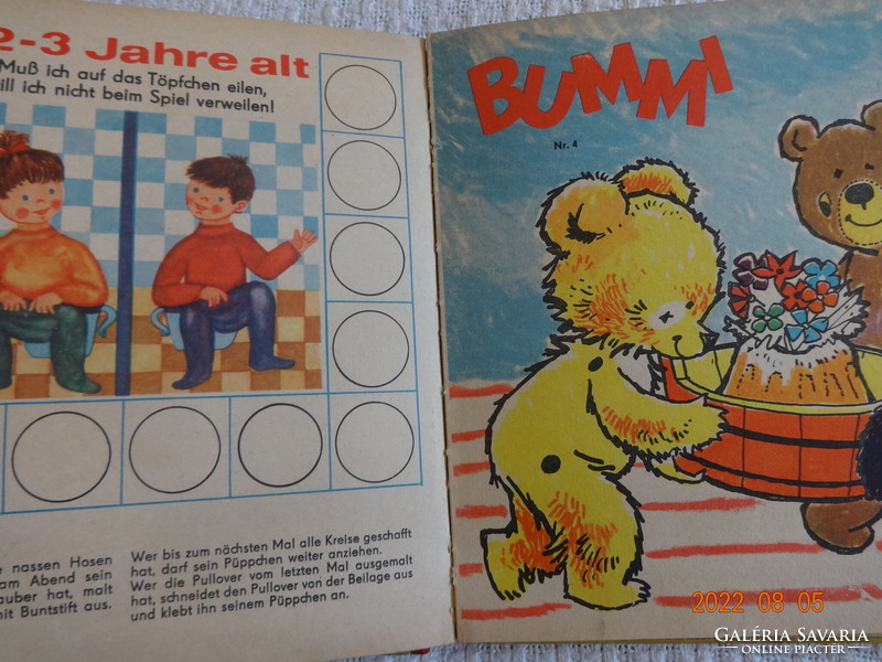 BUMMI - régi, retró, német gyermek magazin 1971. évfolyam 1.-12. száma egybe kötve - KURIÓZUM!