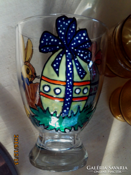 Easter decor glass glass vase
