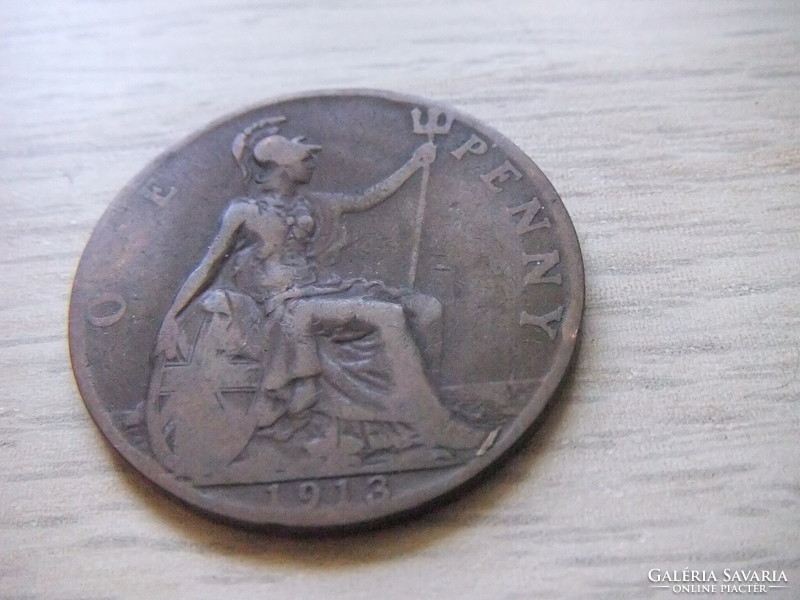 1 Penny 1913 England