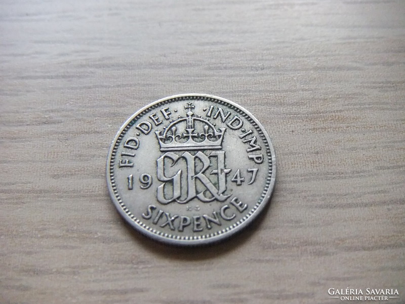 6 Penny 1947 England