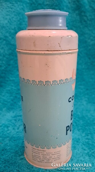 Régi hintőporos fém doboz, púderes pléh doboz 1 (M4434)