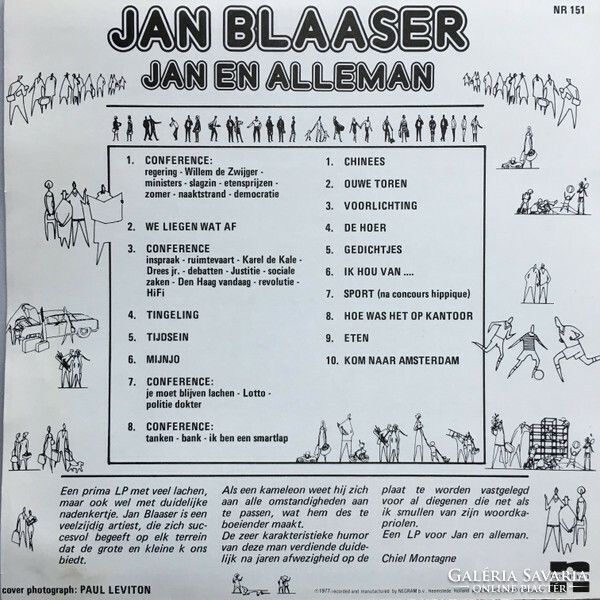 Jan blaaser - jan en alleman (lp, album)