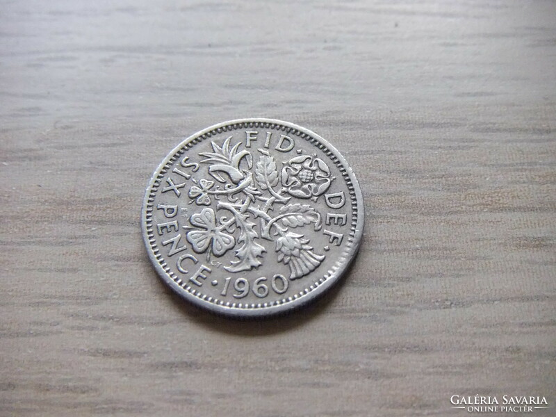 6 Penny 1960 England