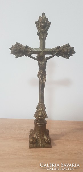 Bronze Christian corpus, crucifix, Jesus