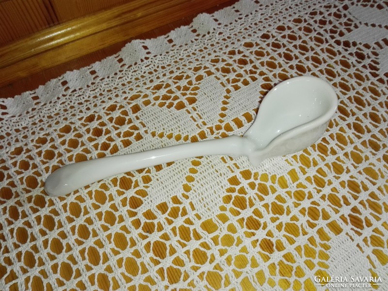 Old porcelain sauce spoon...Hollóházi, 20 cm.