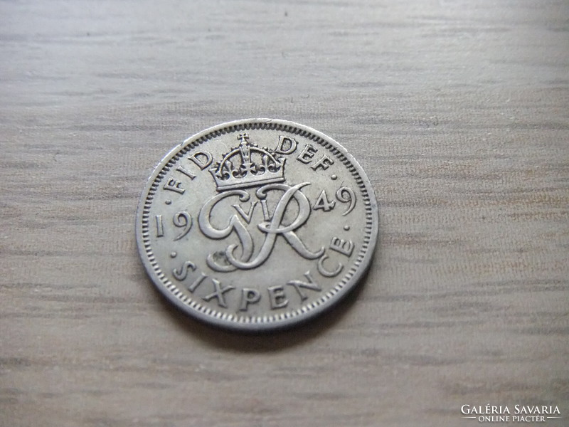 6 Penny 1949 England