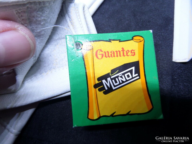 Guantes Munoz (eredeti) ÚJ! Vintage 8 1/2 -es  spanyol exkluzív bőrkesztyű