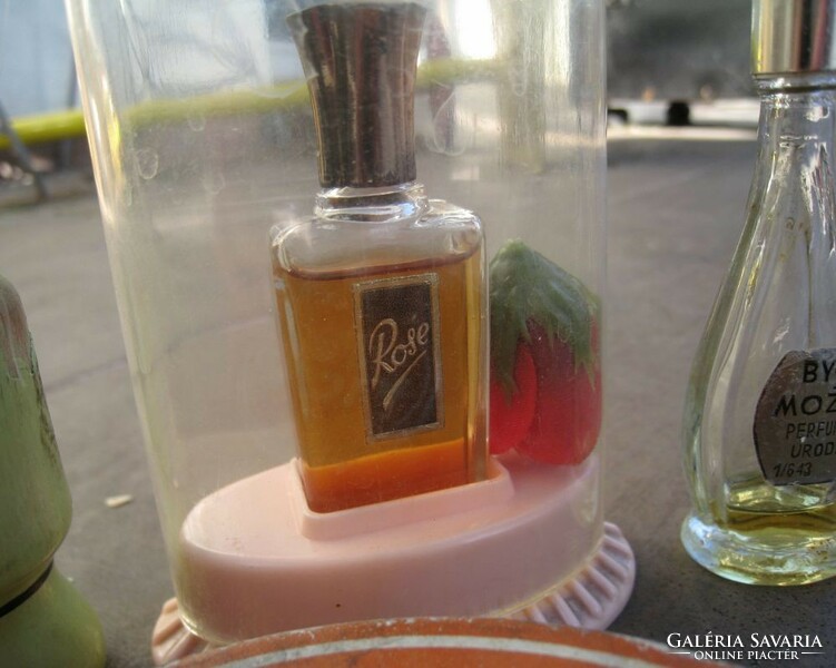 Nagyon régi pipere csomag, parfüm, Caola fémdoboz, antik parfüm, Triumph
