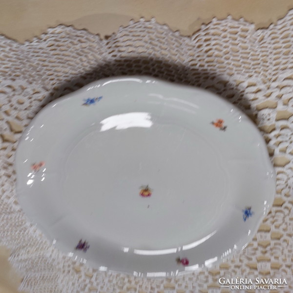 Zsolnay old, flowery porcelain, beautiful cake and pastry serving plate, wholesale plate