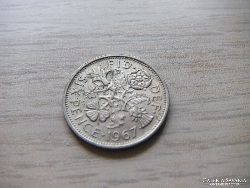 6 Penny 1967 England