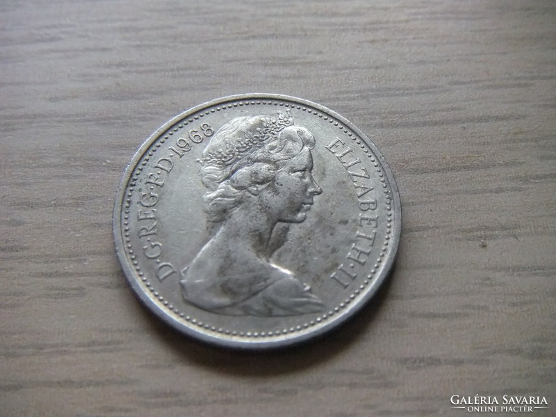5 Penny 1968 England
