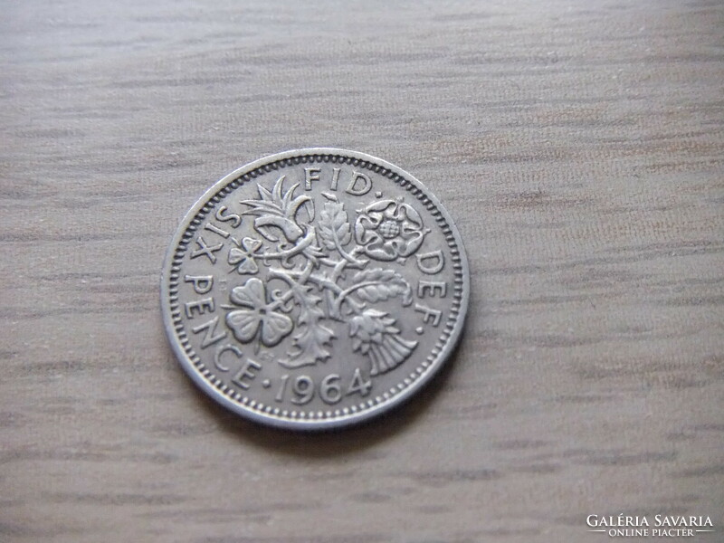 6 Penny 1964 England
