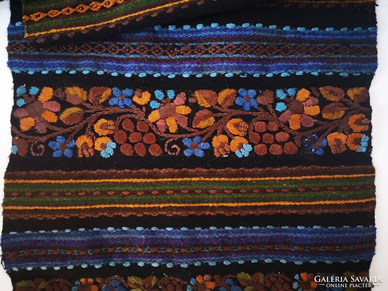 Szőttes, népi hímzett, román, ünnepi dísz textil. Woven, embroidery. Ethno, Romanian folk
