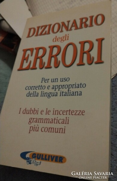 Dizionario degli errori : Italian dictionary